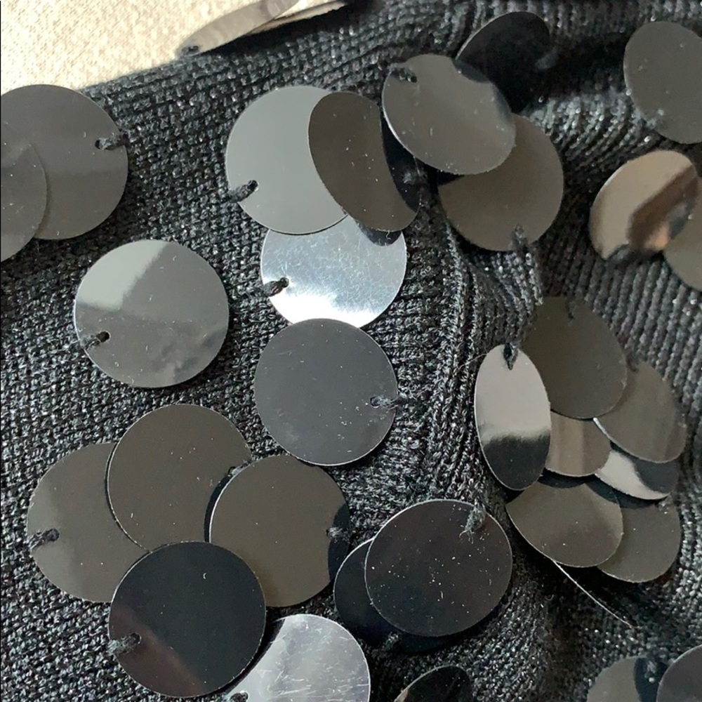 Fun Metallic Bangle Sequin Sweater. - image 7